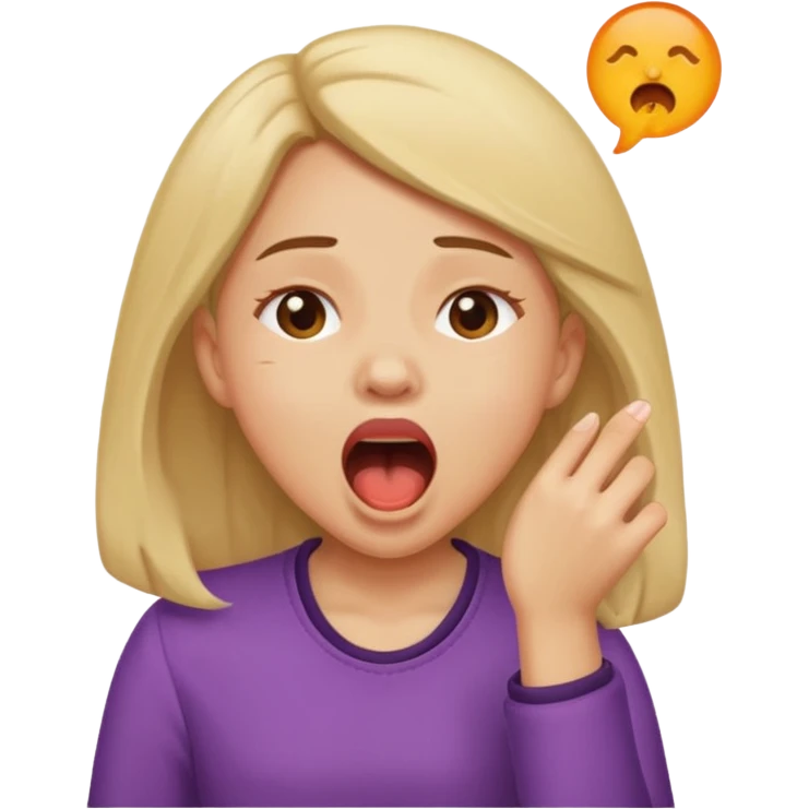 girl wake up emoji