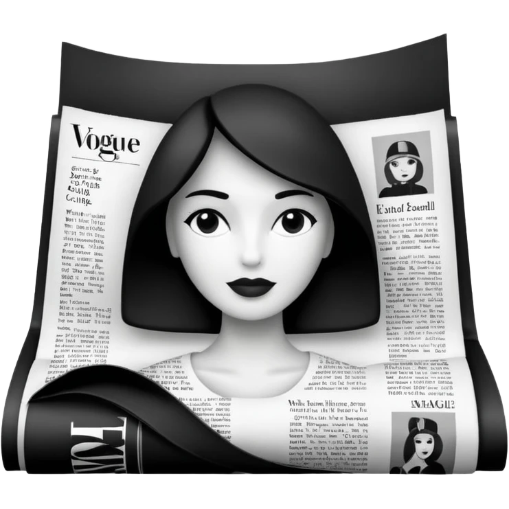 vogue newspaper emoji