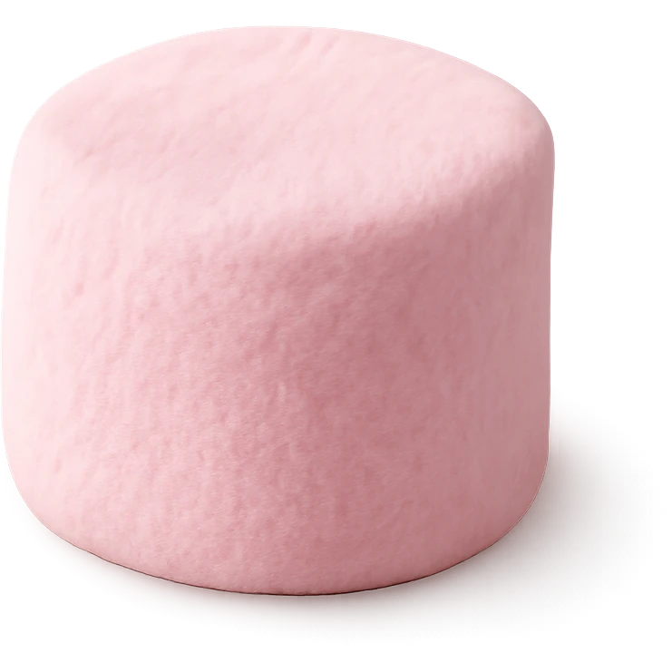 pink marshmallow emoji