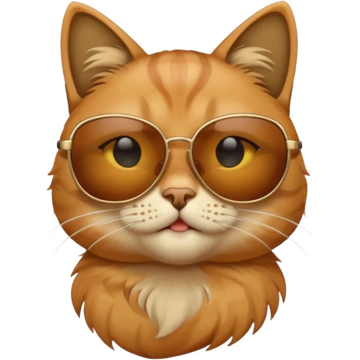 Cat wearing sunglasses emoji