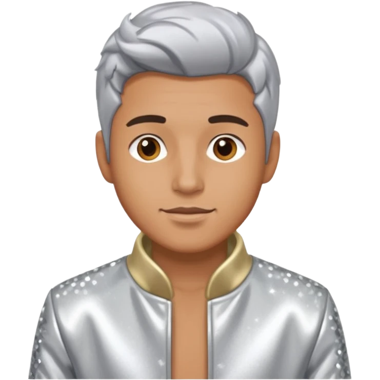 man with sparkling jacket emoji