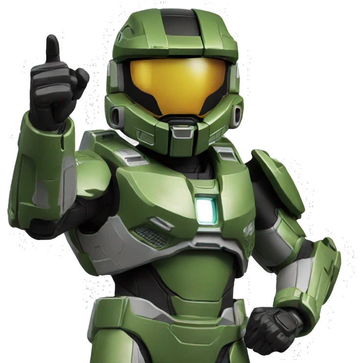 Master Chief giving thumbs up emoji