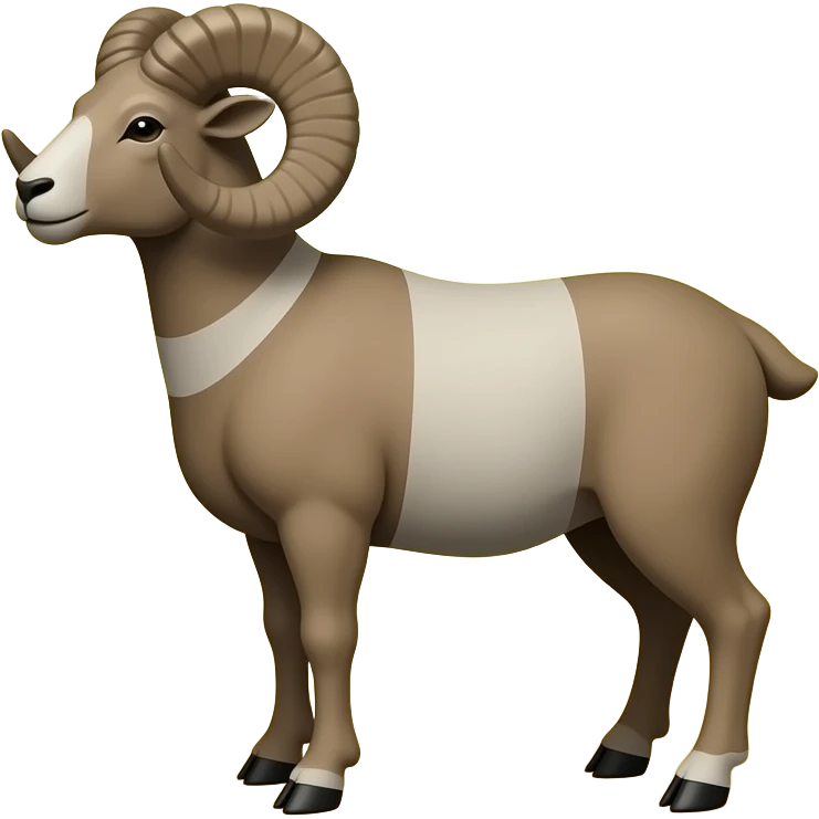aries ram in full gold circle emoji