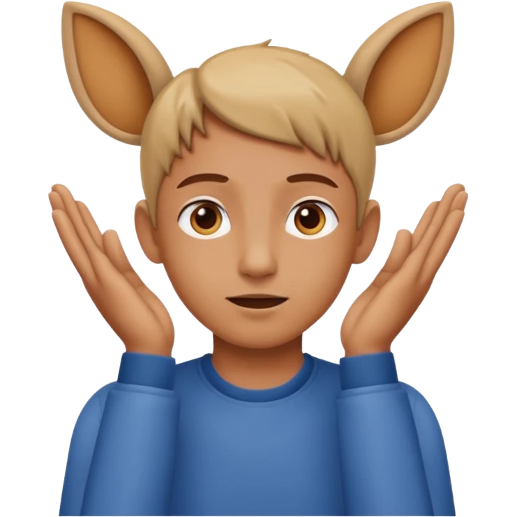 Surda e surdo emoji