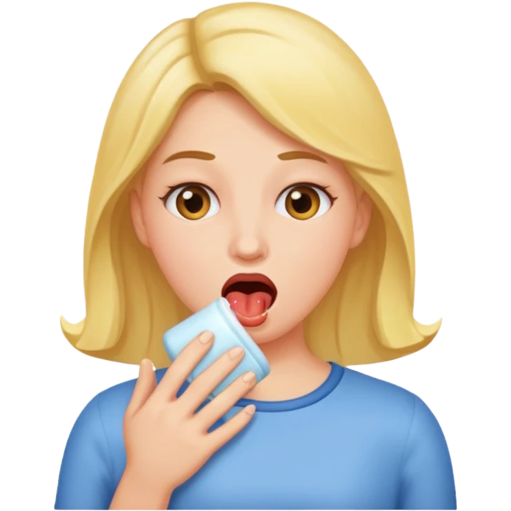 woman birping emoji