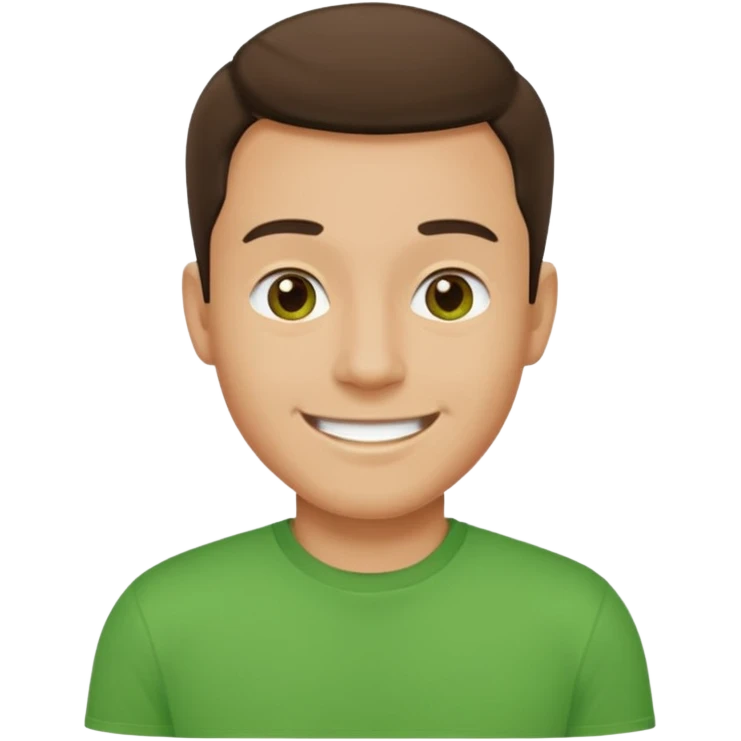 man with green tshirt emoji