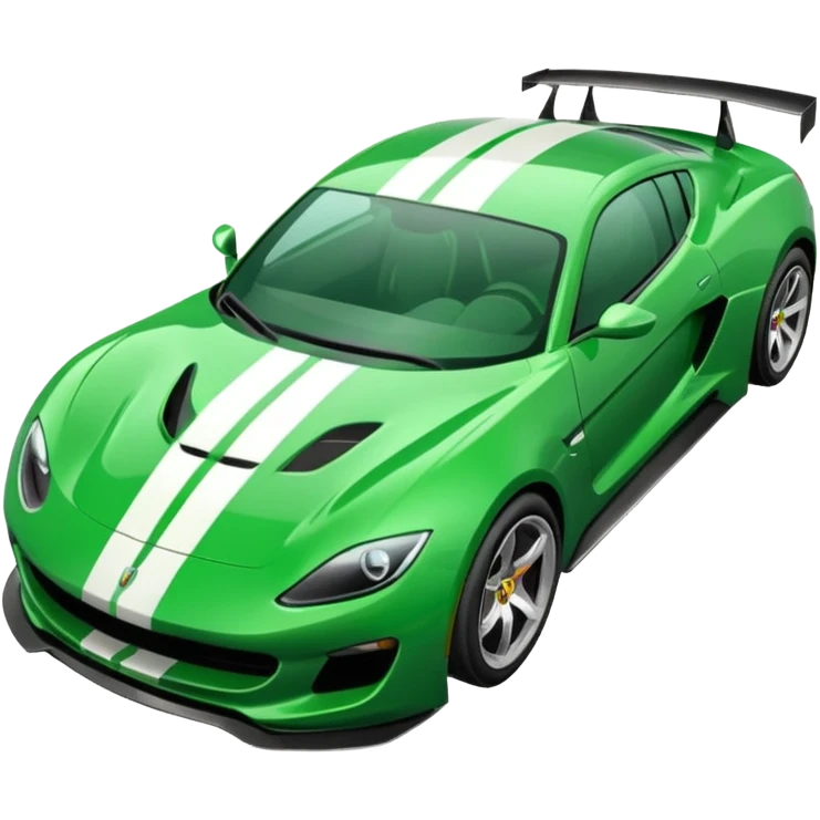 green sport car emoji