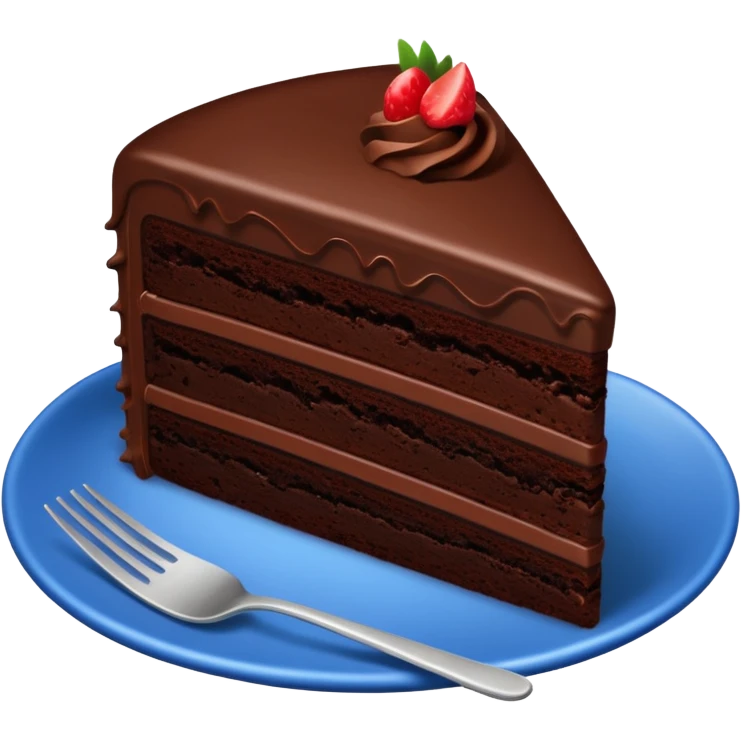 Chocolate cake one piece emoji