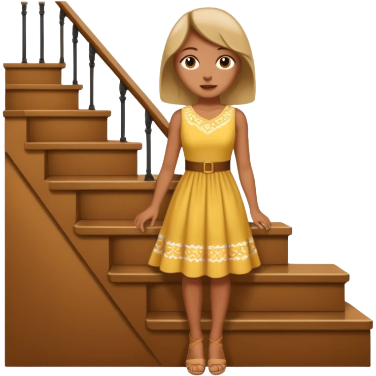 woman on stair emoji