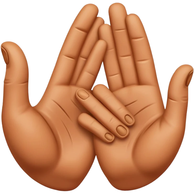 hands pressing sidewalls of clay with fingers and thumbs for shaping pottery emoji