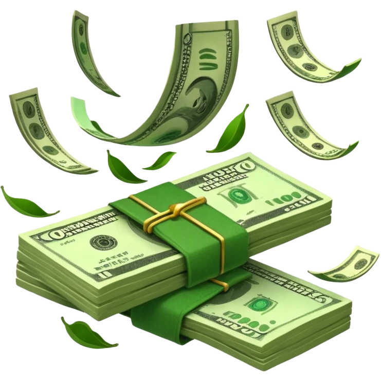 money falling emoji