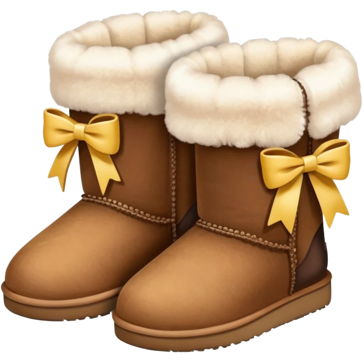 Uggs with bows emoji