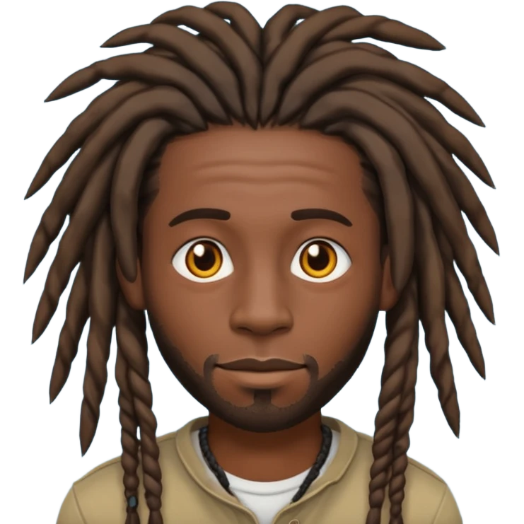 Black guy with dreads emoji