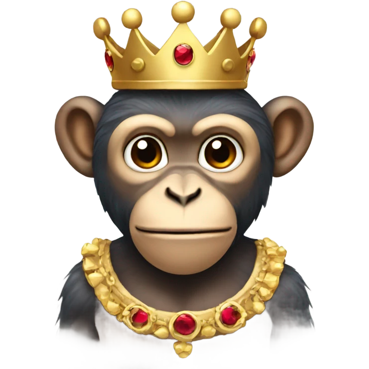 Monkey with crown emoji