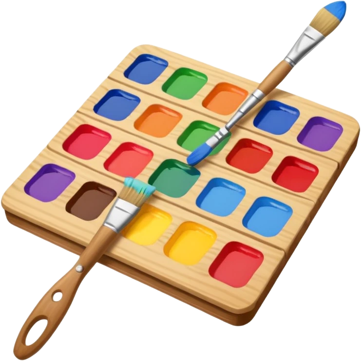 Palette with brush emoji