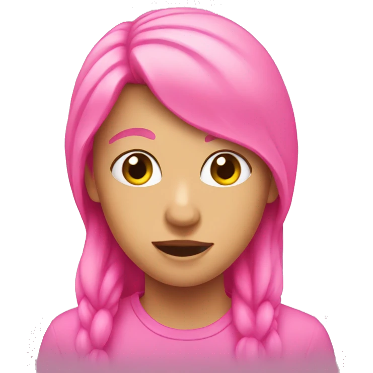 Pink emoji