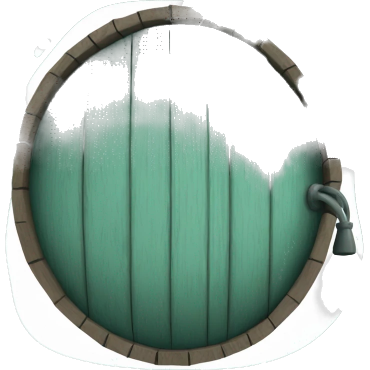 Teal barrel emoji