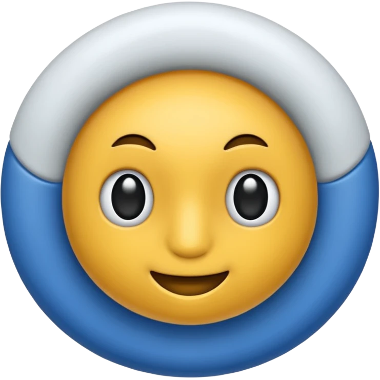 синий круг в котором белая галочка emoji