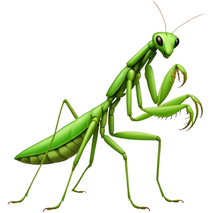 A praying mantis dancing salsa  emoji