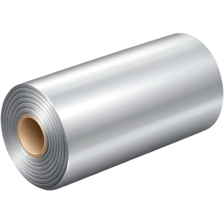silver foil thin long roll emoji