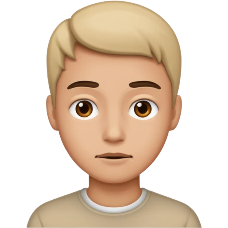 not smiling person emoji