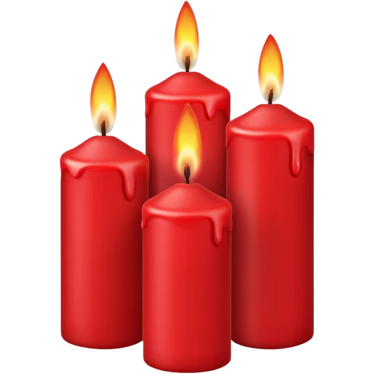 red candles emoji