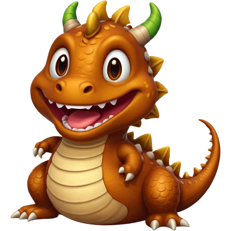 Poop dragon emoji