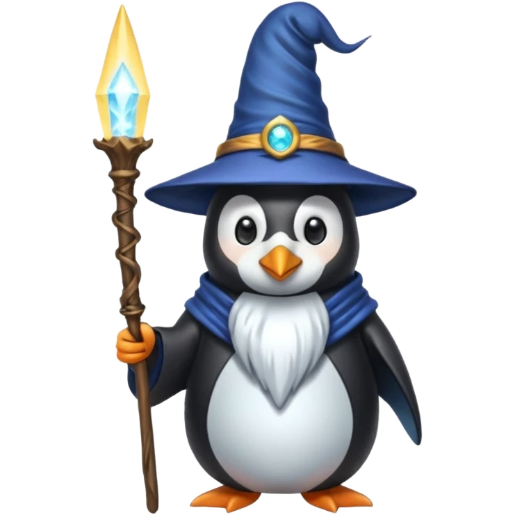Penguin Wizard emoji