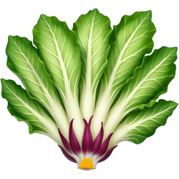 green blegian endive radicchio smooth emoji