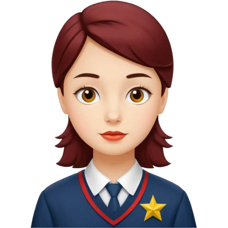 A student from the USSR in retro style emoji