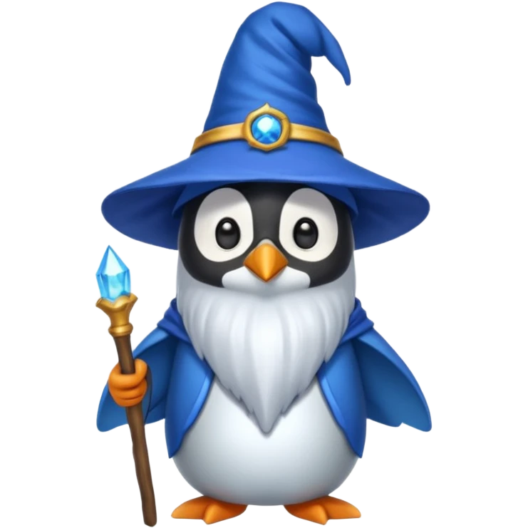Penguin Wizard emoji