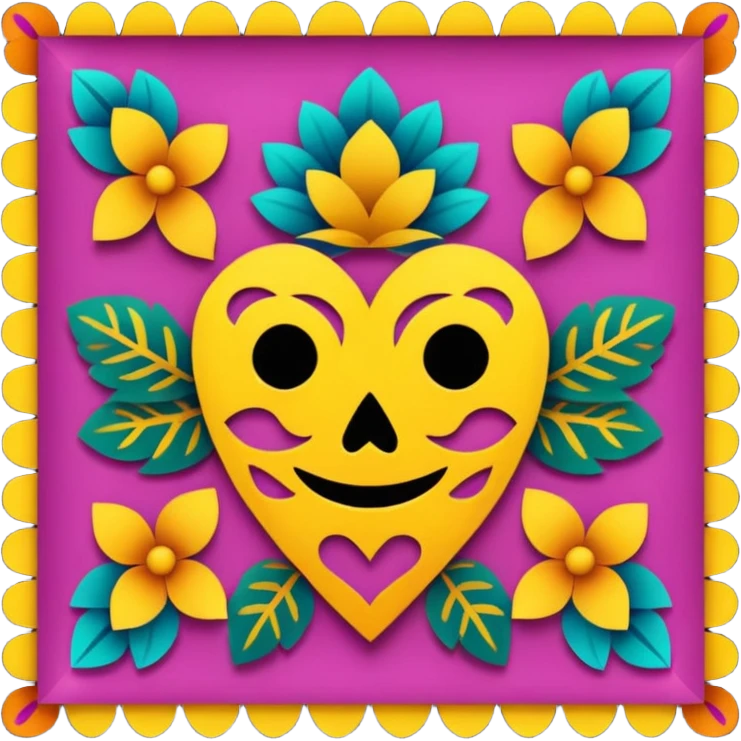 Papel picado emoji