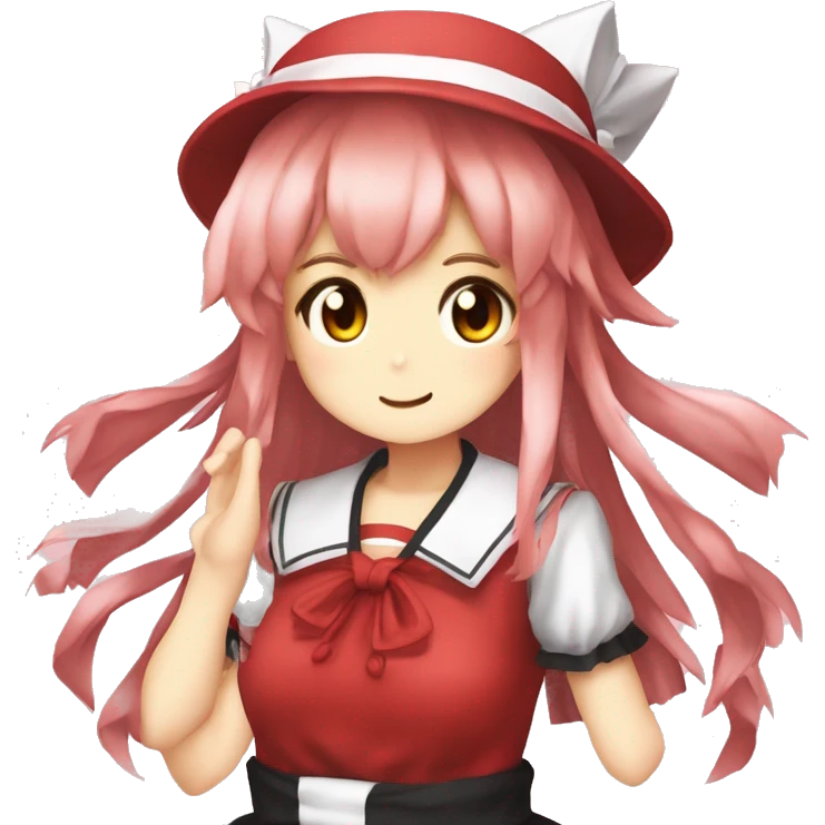 Reimu touhou with marisa emoji