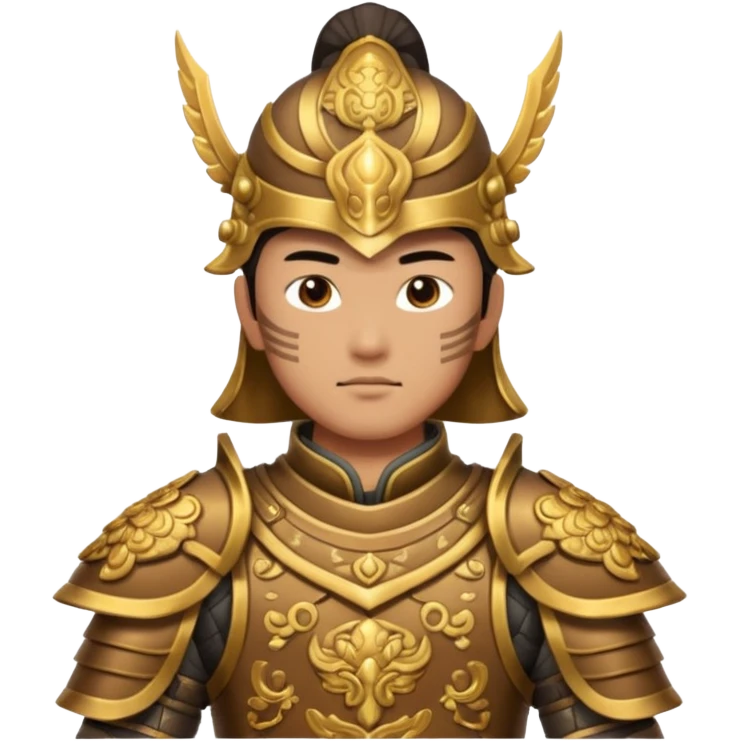 ancient Chinese warrior in armor emoji