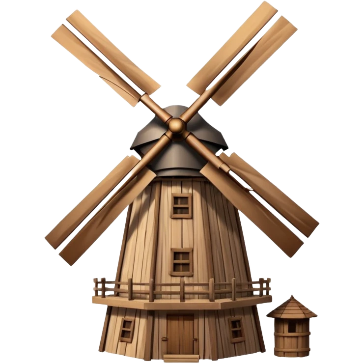 windmill turning in wind emoji
