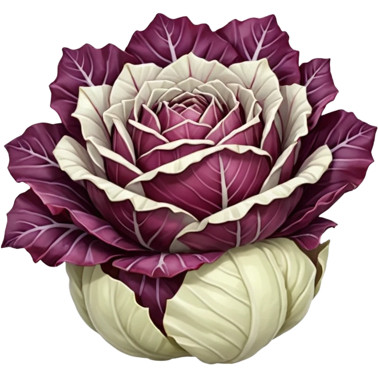 white radicchio emoji