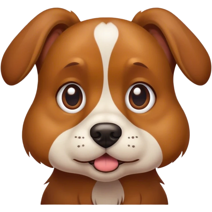 A dog with a questioning face emoji