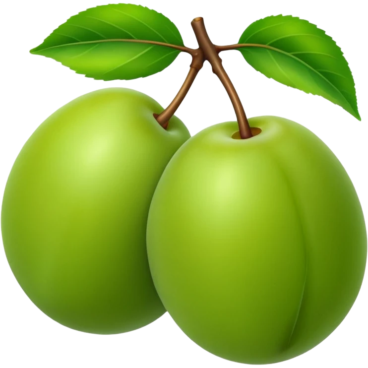 green plum emoji