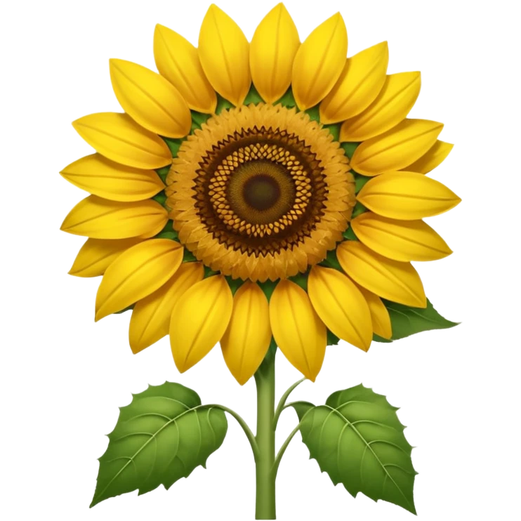 Noo, i want sunflower 🌻.  Just like this. With browner center. And without green sleaves
 emoji