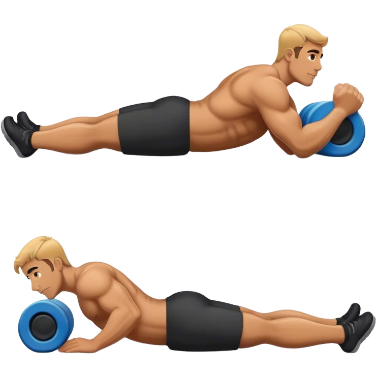 buff guy lying down on foam-oller emoji