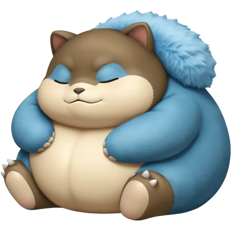 Sleeping snorlax pokemon emoji