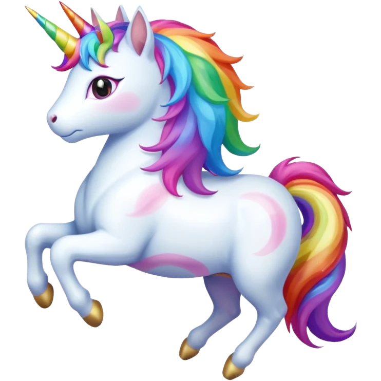 cat riding unicorn emoji
