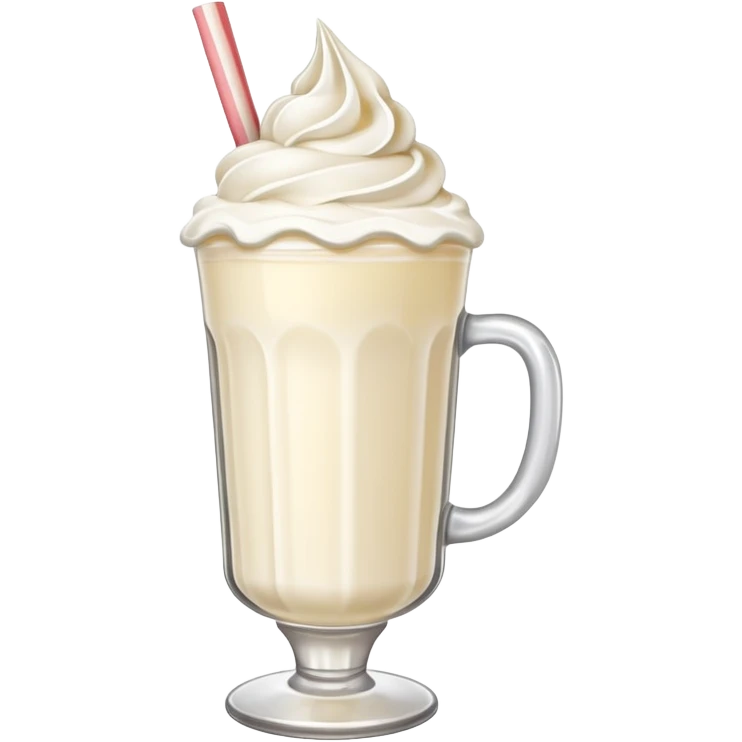 Milkshake with whipped cream emoji
