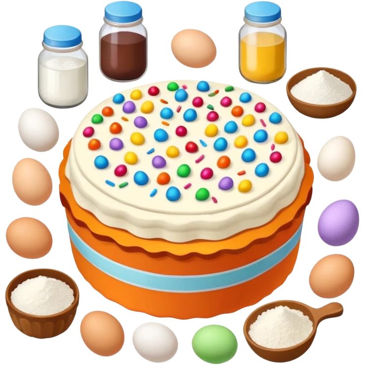 cake baking ingredients emoji