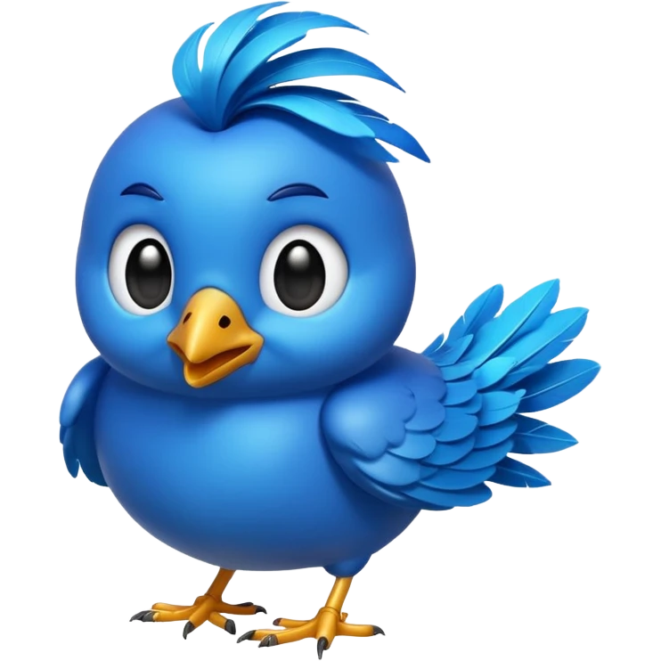 
3D emoji of a small bird, in Apple Memoji style. Soft studio lighting, glossy finish, black background, minimalistic and centered composition.
 emoji