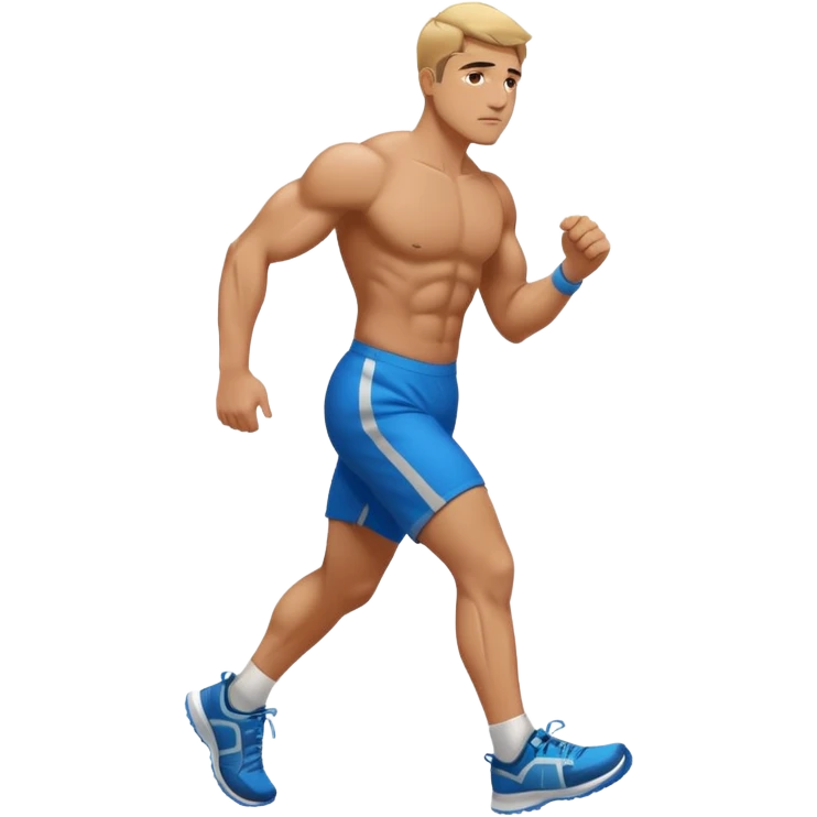 Walking uphill emoji