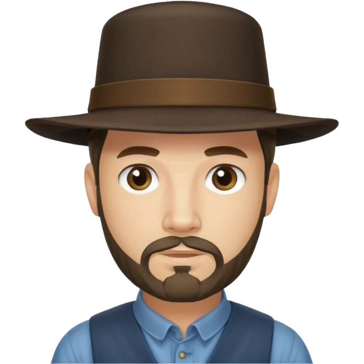 Amish man with goatee emoji