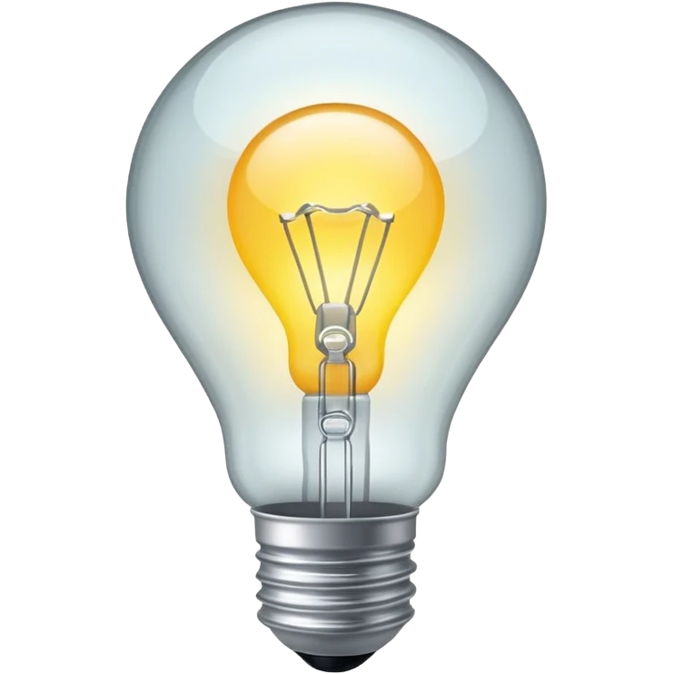 white light bulb emoji