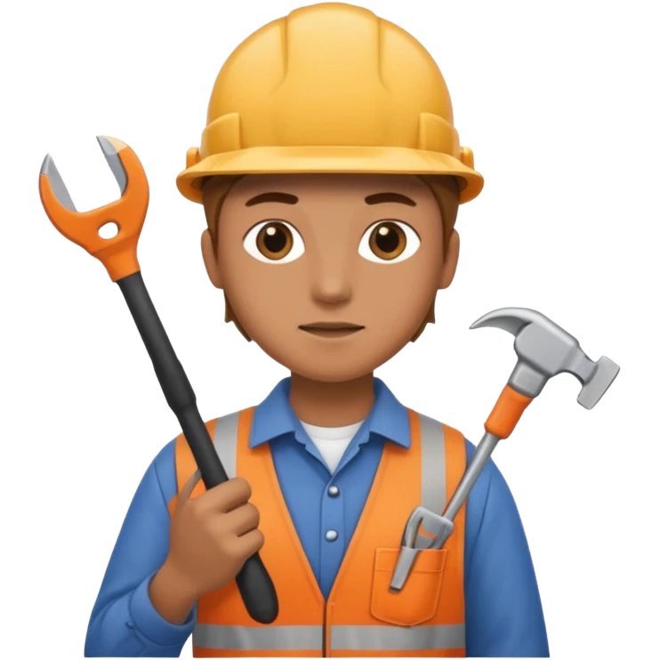 Repairs and Maintenance, holding tool emoji