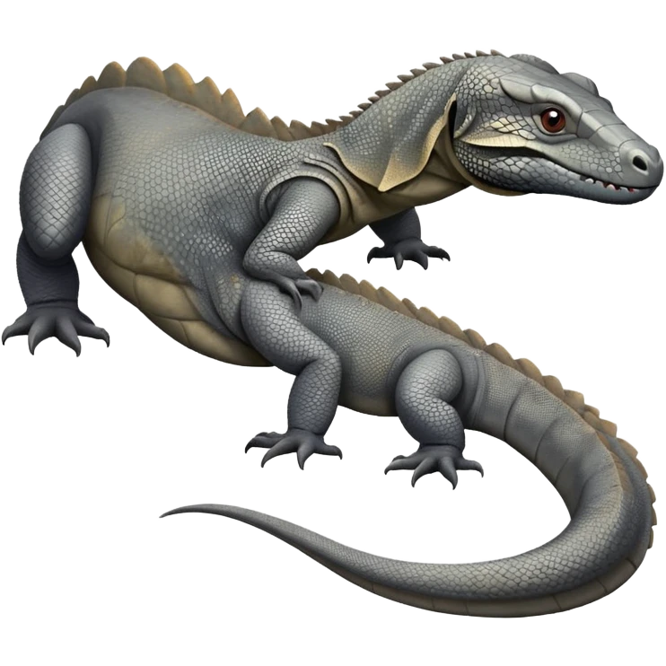 komodo dragon grey emoji